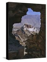 Potala Palace, Seen Through Ruined Fort Window, Lhasa, Tibet-Nigel Blythe-Stretched Canvas