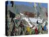 Potala Palace, UNESCO World Heritage Site, Seen Through Prayer Flags, Lhasa, Tibet, China-Gavin Hellier-Stretched Canvas
