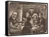 Potato Eaters, 1885 (lithograph in dark brown)-Vincent van Gogh-Framed Stretched Canvas