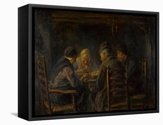 Potato Eaters, C. 1902-Jozef Israëls-Framed Stretched Canvas
