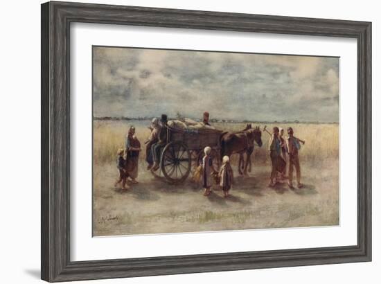 'Potato Harvest', 1844, (c1915)-Jozef Israels-Framed Giclee Print