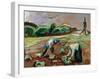 Potato Harvest, 1924-Edvard Munch-Framed Giclee Print