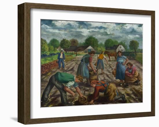 Potato Harvest, 1941-Peter Ludwigs-Framed Giclee Print