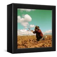 Potato Harvest In The Andes Of Peru-cwwc-Framed Stretched Canvas