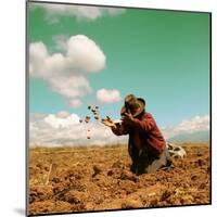 Potato Harvest In The Andes Of Peru-cwwc-Mounted Art Print