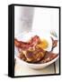 Potato Pancake with Fried Egg and Bacon-Marc O^ Finley-Framed Stretched Canvas