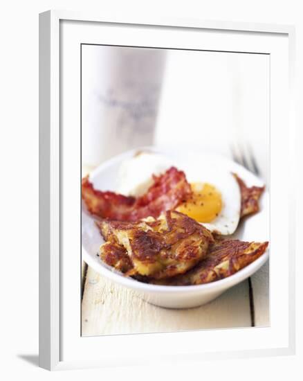 Potato Pancake with Fried Egg and Bacon-Marc O^ Finley-Framed Photographic Print