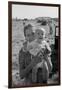 Potato Picking Mother with Baby-Dorothea Lange-Framed Art Print