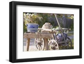 Potatoes and Cabbages in Cart, Crock and Shredder for Sauerkraut-Eising Studio - Food Photo and Video-Framed Photographic Print