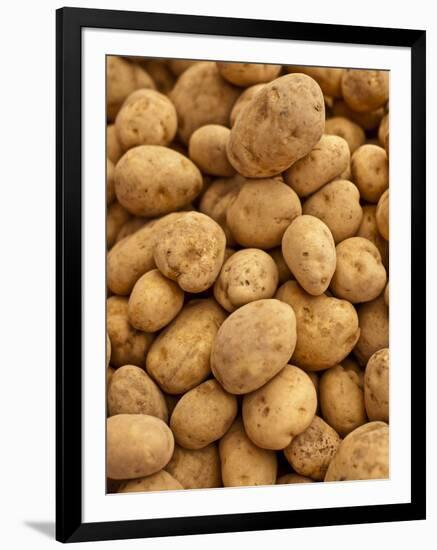 Potatoes at Sunday Morning Market, Pollenca, Tramuntana, Mallorca, Spain-Andrew Stewart-Framed Photographic Print