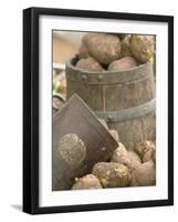 Potatoes at Vegetable Market, Stavanger Harbour, Norway-Russell Young-Framed Photographic Print
