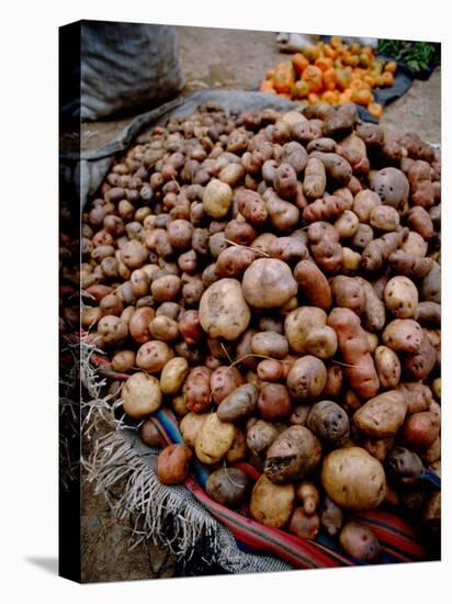 Potatoes in Local Farmer's Market, Ollantaytambo, Peru-Cindy Miller Hopkins-Stretched Canvas