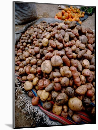 Potatoes in Local Farmer's Market, Ollantaytambo, Peru-Cindy Miller Hopkins-Mounted Photographic Print