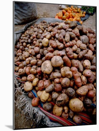 Potatoes in Local Farmer's Market, Ollantaytambo, Peru-Cindy Miller Hopkins-Mounted Photographic Print