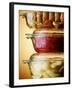 Potatoes, Red Cabbage & Meat in Glass Pots-Wolfgang Usbeck-Framed Photographic Print