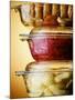 Potatoes, Red Cabbage & Meat in Glass Pots-Wolfgang Usbeck-Mounted Photographic Print