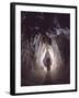 Potholer Wallking Along Narrow Underground Passage, Cova Lachambre, Ria, Conflent, Pyrenees, France-Inaki Relanzon-Framed Photographic Print