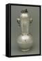 Potiche, Large Ceramic, Silver Plated Vase, Made for Roman Jeweler Roberto Angeletti-Francesco Colonna-Framed Stretched Canvas