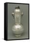 Potiche, Large Ceramic, Silver Plated Vase, Made for Roman Jeweler Roberto Angeletti-Francesco Colonna-Framed Stretched Canvas