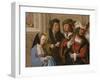 Potiphar's Wife Displays Joseph's Garment, C. 1512-Lucas van Leyden-Framed Giclee Print