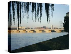 Potomac River and the Arlington Memorial Bridge, Washington D.C., USA-James Green-Stretched Canvas