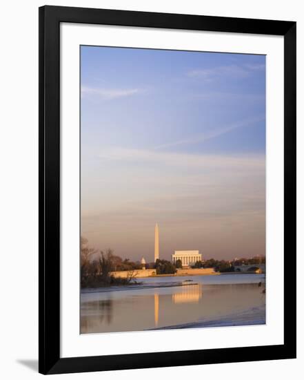 Potomac River, Licoln Memorial and Washington Monument, Washington Dc, USA-Michele Falzone-Framed Photographic Print