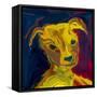 Potrait-of-a-Puppy-Rabi Khan-Framed Stretched Canvas