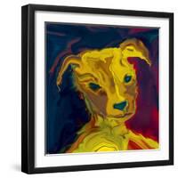 Potrait-of-a-Puppy-Rabi Khan-Framed Art Print