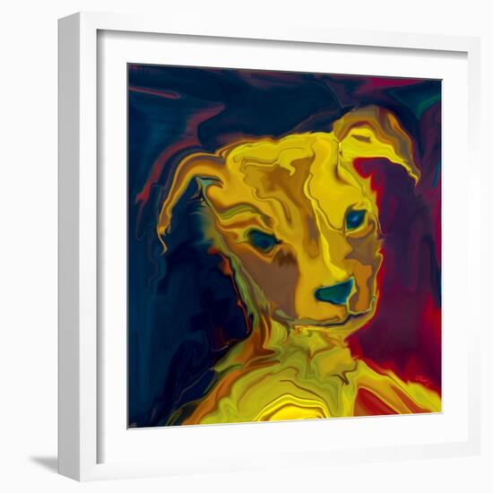 Potrait-of-a-Puppy-Rabi Khan-Framed Art Print