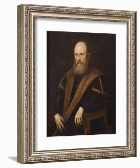 Potrait of a Venetian Noble-Jacopo Robusti Tintoretto-Framed Giclee Print