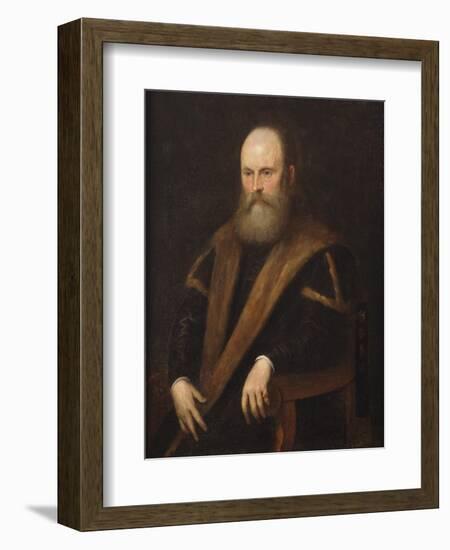 Potrait of a Venetian Noble-Jacopo Robusti Tintoretto-Framed Giclee Print