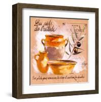 Pots bastide olive-Pascal Cessou-Framed Art Print