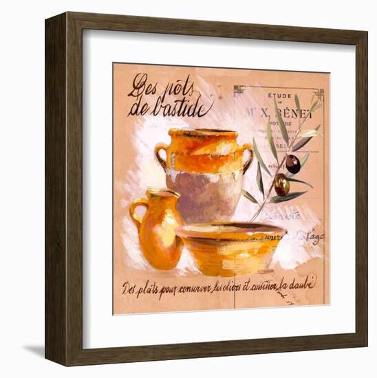 Pots bastide olive-Pascal Cessou-Framed Art Print