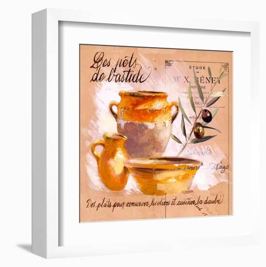 Pots bastide olive-Pascal Cessou-Framed Art Print