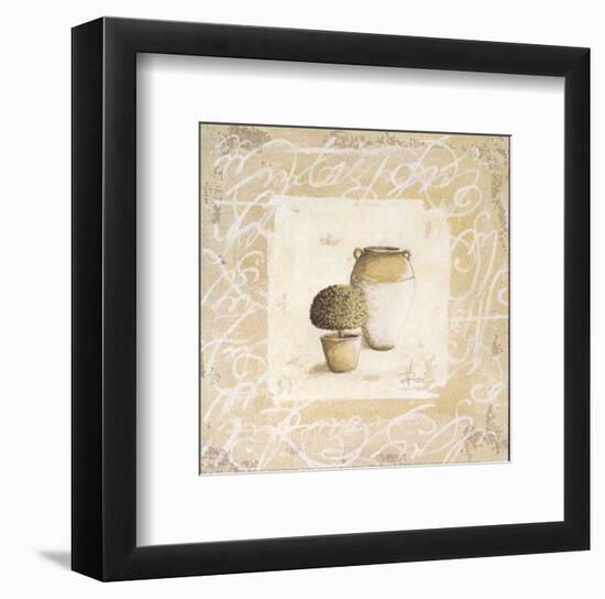 Pots et Buis II-Véronique Didier-Laurent-Framed Art Print