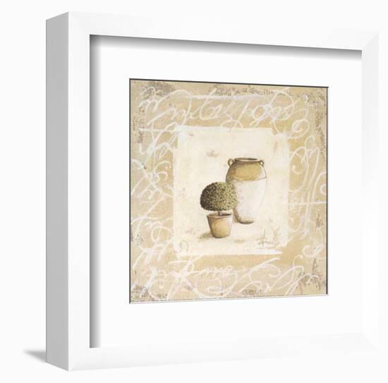 Pots et Buis II-Véronique Didier-Laurent-Framed Art Print