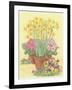 Pots of Spring Flowers, 2003-Linda Benton-Framed Giclee Print