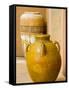 Pots on Display at Viansa Winery, Sonoma Valley, California, USA-Julie Eggers-Framed Stretched Canvas