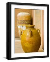 Pots on Display at Viansa Winery, Sonoma Valley, California, USA-Julie Eggers-Framed Photographic Print
