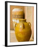 Pots on Display at Viansa Winery, Sonoma Valley, California, USA-Julie Eggers-Framed Photographic Print