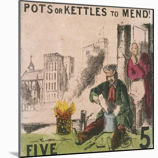 Pots or Kettles to Mend!, Cries of London, C1840-TH Jones-Mounted Giclee Print