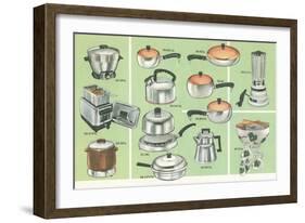 Pots, Pans, Kettles, Appliances-null-Framed Art Print