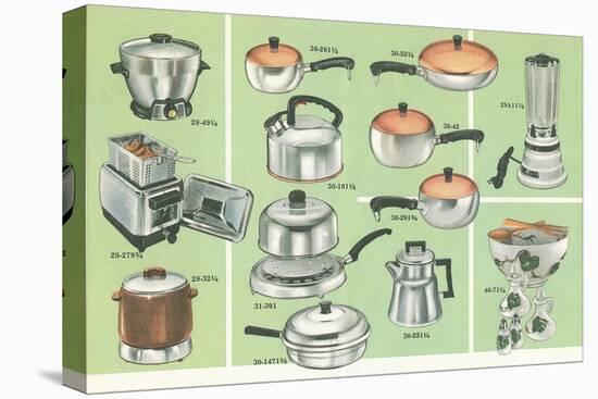 Pots, Pans, Kettles, Appliances-null-Stretched Canvas