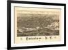 Potsdam, New York - Panoramic Map-Lantern Press-Framed Premium Giclee Print