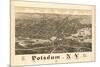 Potsdam, New York - Panoramic Map-Lantern Press-Mounted Premium Giclee Print