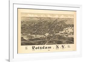 Potsdam, New York - Panoramic Map-Lantern Press-Framed Art Print