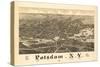 Potsdam, New York - Panoramic Map-Lantern Press-Stretched Canvas