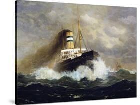 Potsdam Passenger Ship-Fred Pansing-Stretched Canvas