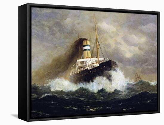 Potsdam Passenger Ship-Fred Pansing-Framed Stretched Canvas