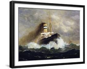 Potsdam Passenger Ship-Fred Pansing-Framed Giclee Print